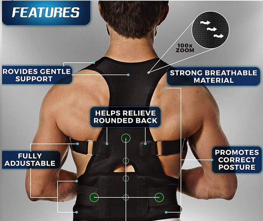 Adjustable Back & Shoulder Support Brace
